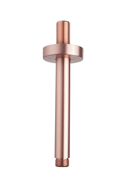 Productfoto UniMatch douchearm met plafondbevestiging 15 cm geborsteld koper 296860