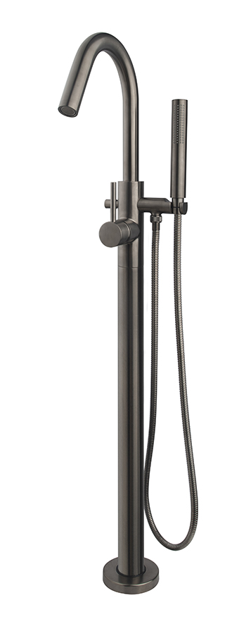 Productfoto Caral badmengkraan vrijstaand gunmetal PVD 297913