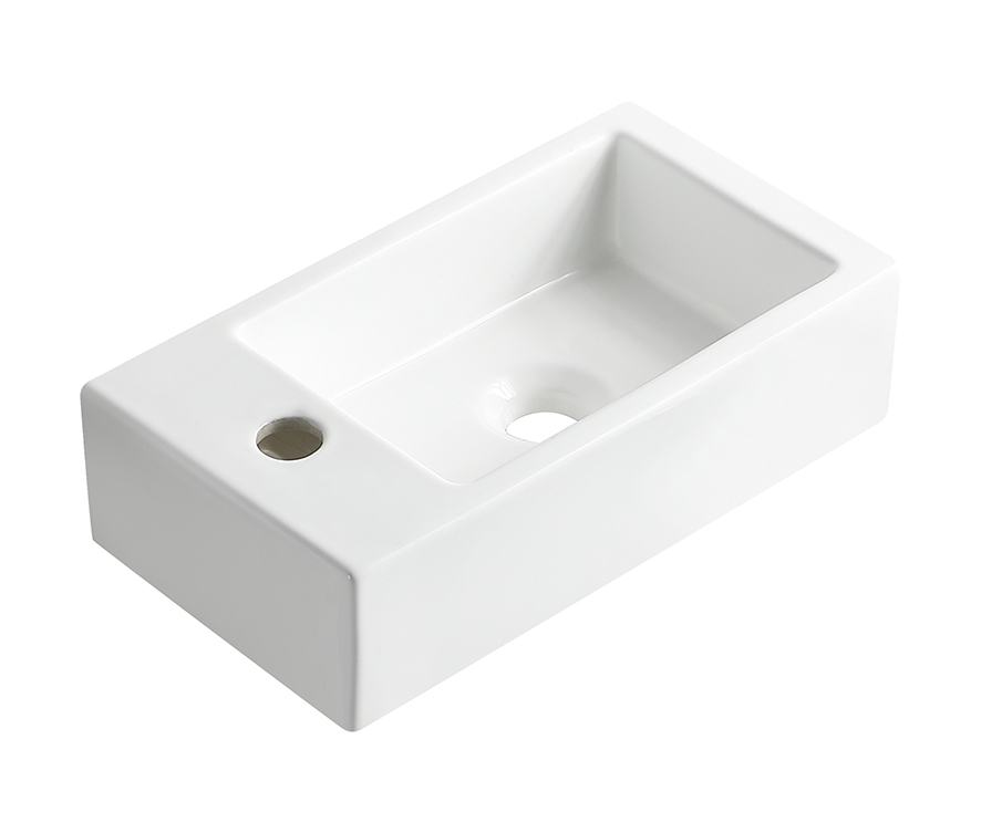 Productfoto Rhea M fontein links 40 x 22 x 11 cm keramiek glans wit 321493