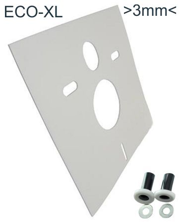 Productfoto Wandcloset isolatieset 400 x 420 mm dikte 3 mm 322005