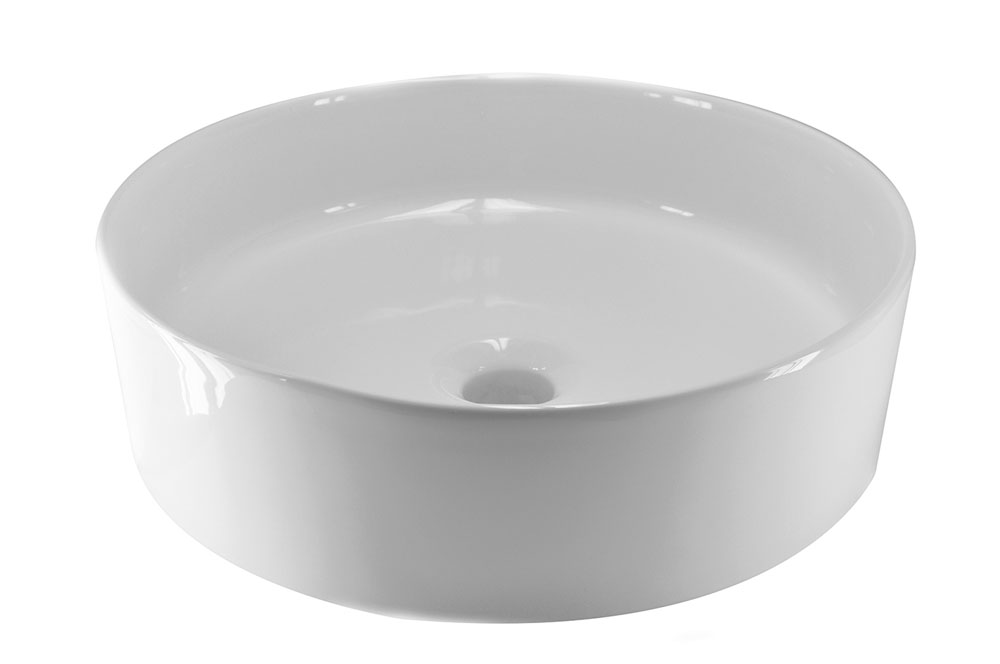 Productfoto Link waskom rond 40 x 12 cm keramiek glans wit 323422