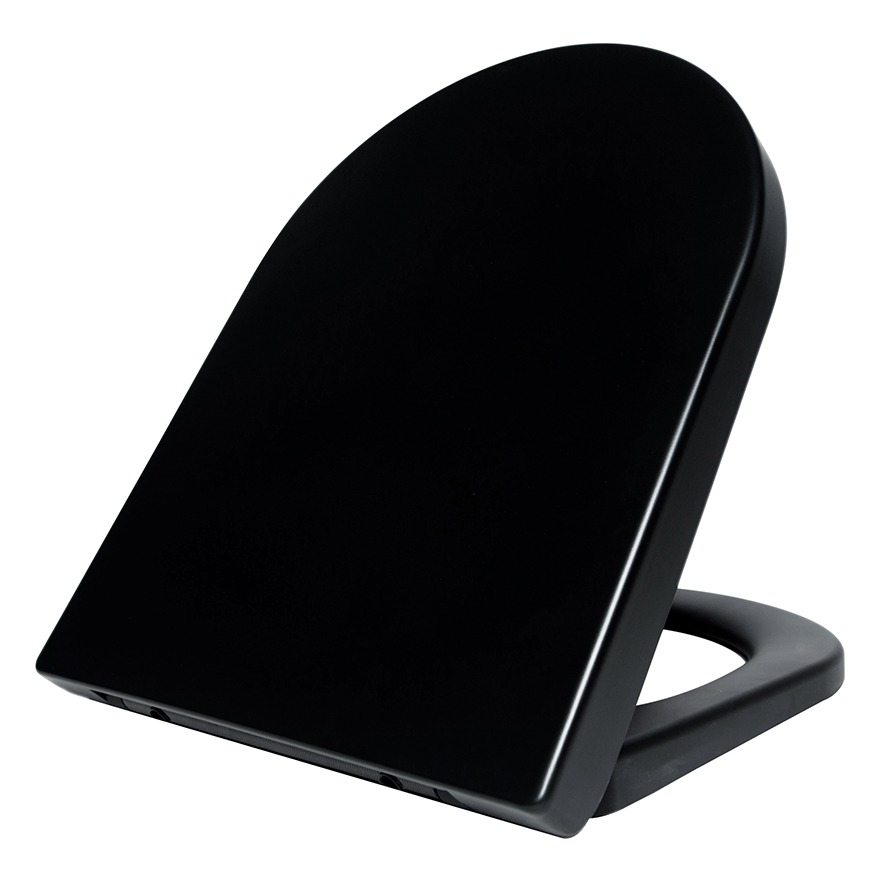 Productfoto Vesta toiletzitting softclose en quick release mat zwart 323764