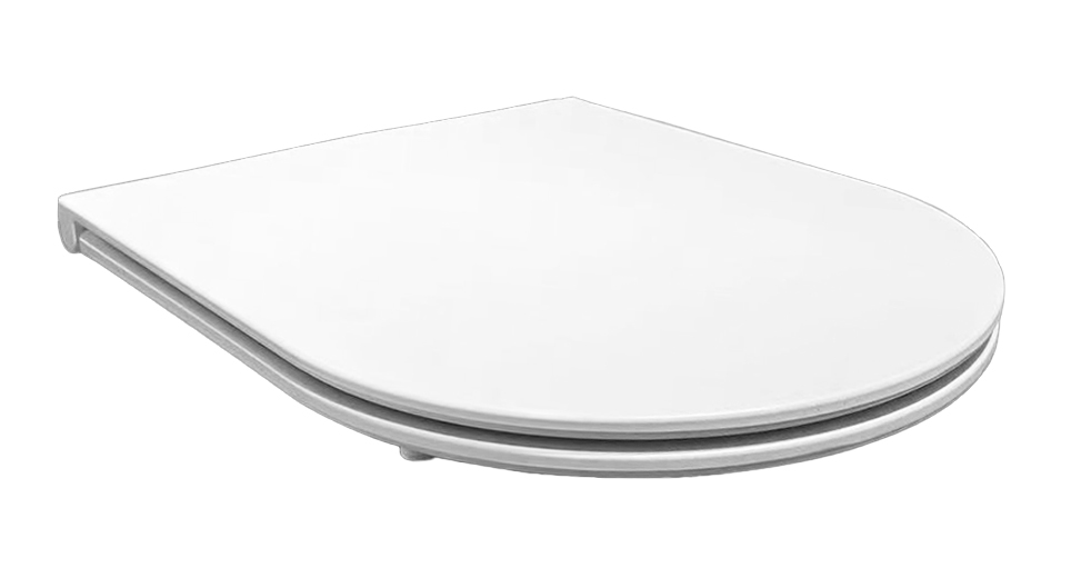 Productfoto Flatline toiletzitting softclose en quick release mat wit 323768