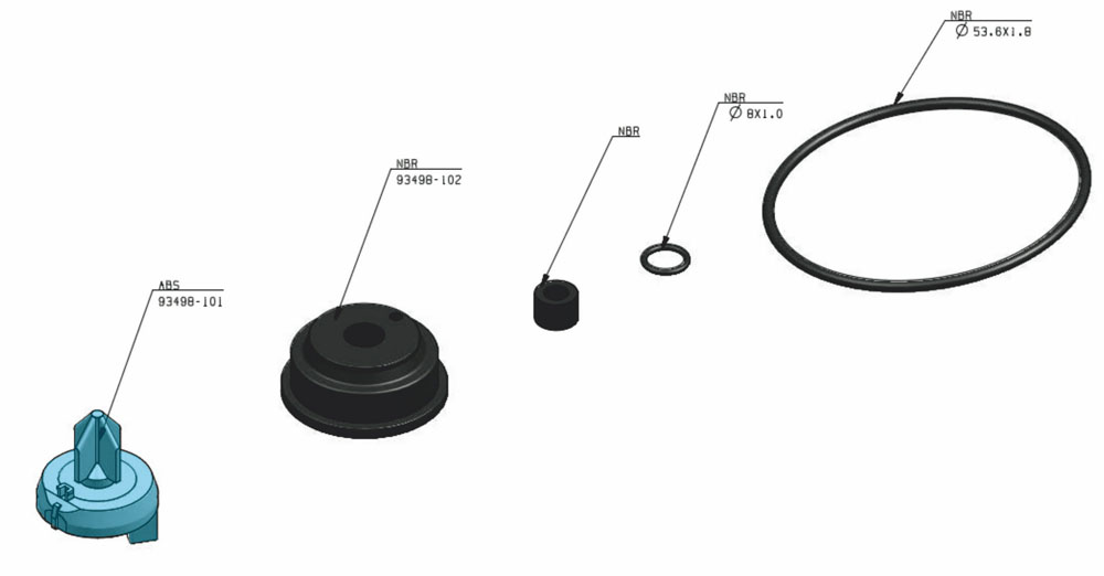 Productfoto universele afdichtingset tbv vlotterkraan 324318