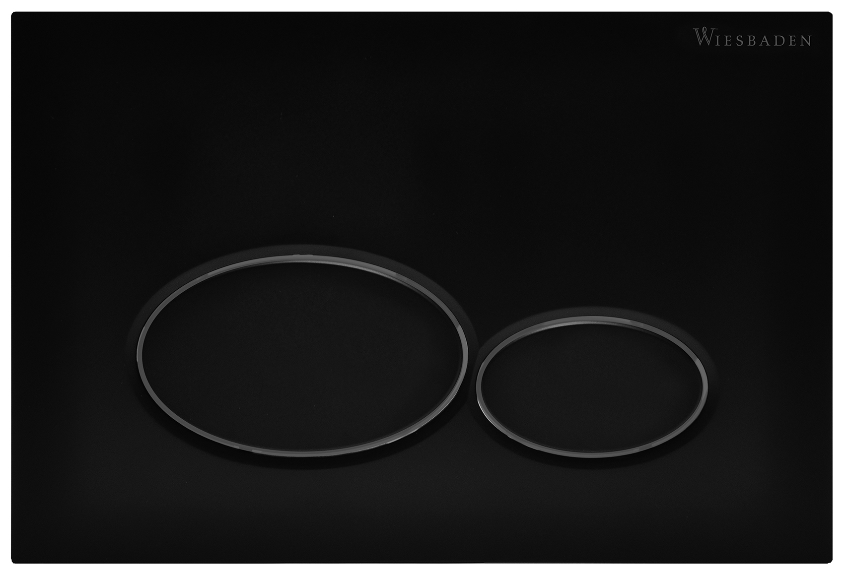 Productfoto X32 drukplaat voor inbouwreservoir mat zwart 324661