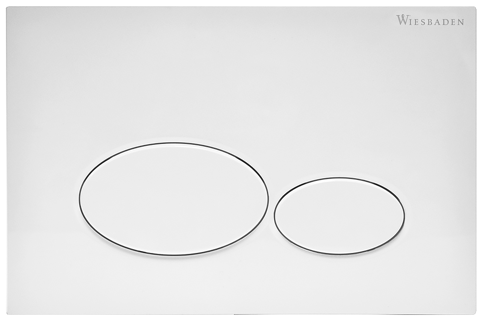 Productfoto X32 drukplaat voor inbouwreservoir mat wit 324662