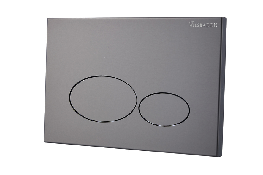 Productfoto X32 Metal drukplaat voor inbouwreservoir gunmetal PVD 324674
