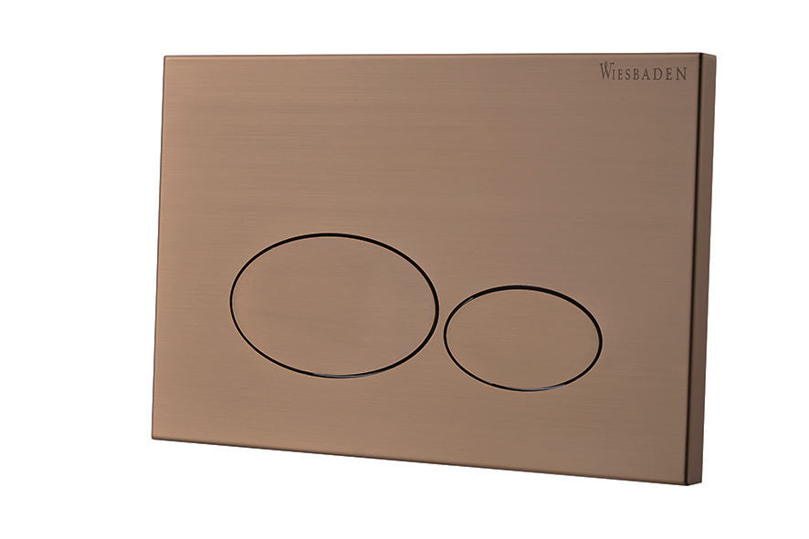 Productfoto X32 Metal drukplaat voor inbouwreservoir geborsteld brons koper PVD 324676