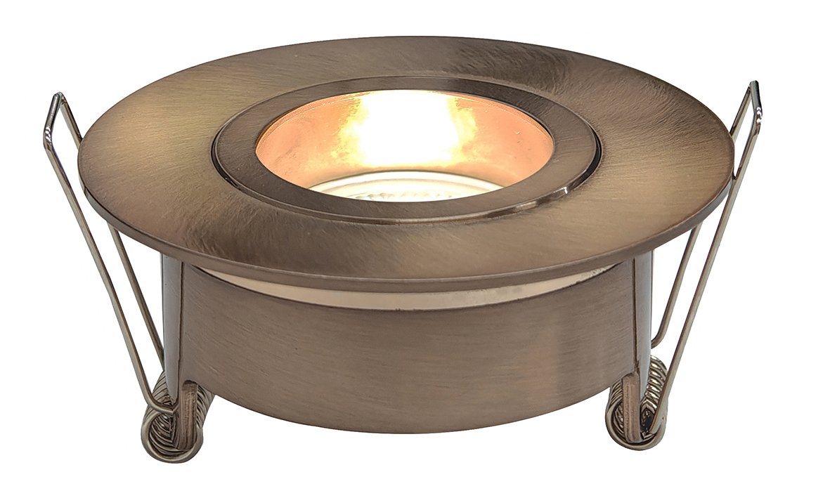 Productfoto Spotz inbouwspot enkel dimbaar IP65 geborsteld brons koper 332004