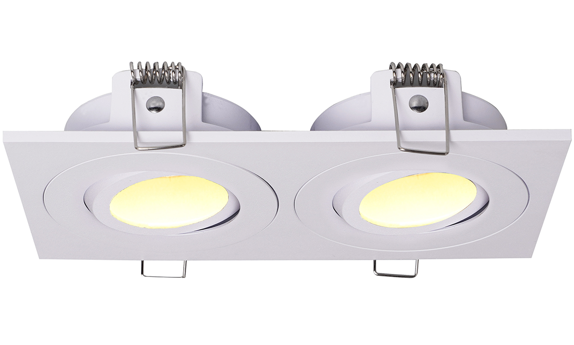 Productfoto Spotz inbouwspot dubbel dimbaar IP65 mat wit 332007