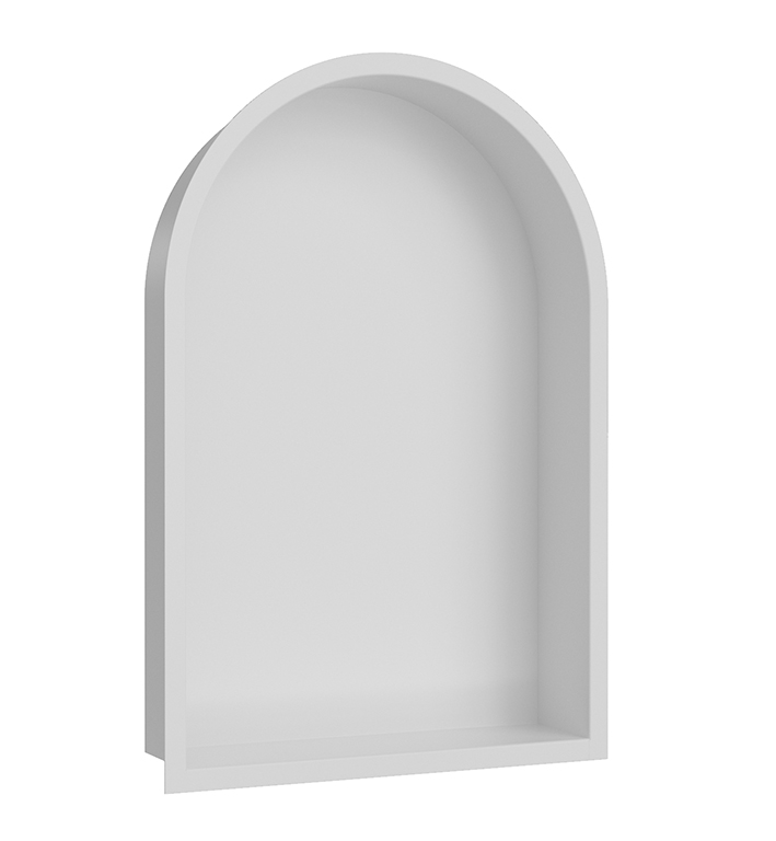 Productfoto Demis inbouwnis ovaal 30 x 45 x 7 cm mat wit 332142