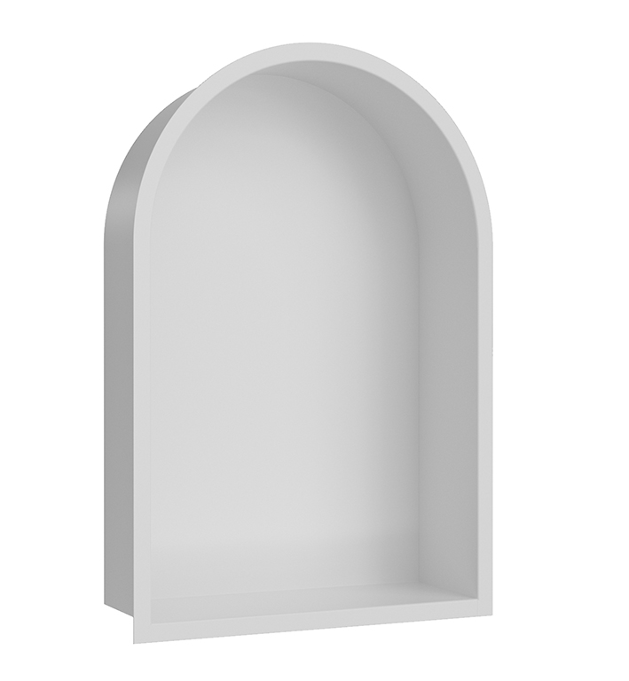 Productfoto Demis inbouwnis ovaal 30 x 45 x 10 cm mat wit 332148