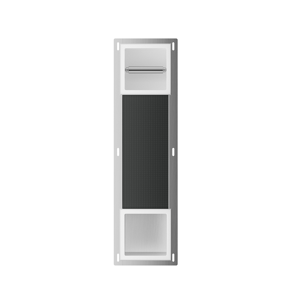 Productfoto Rocko toiletrolhouder zonder klep en reserverolhouder inbouw mat wit 332185