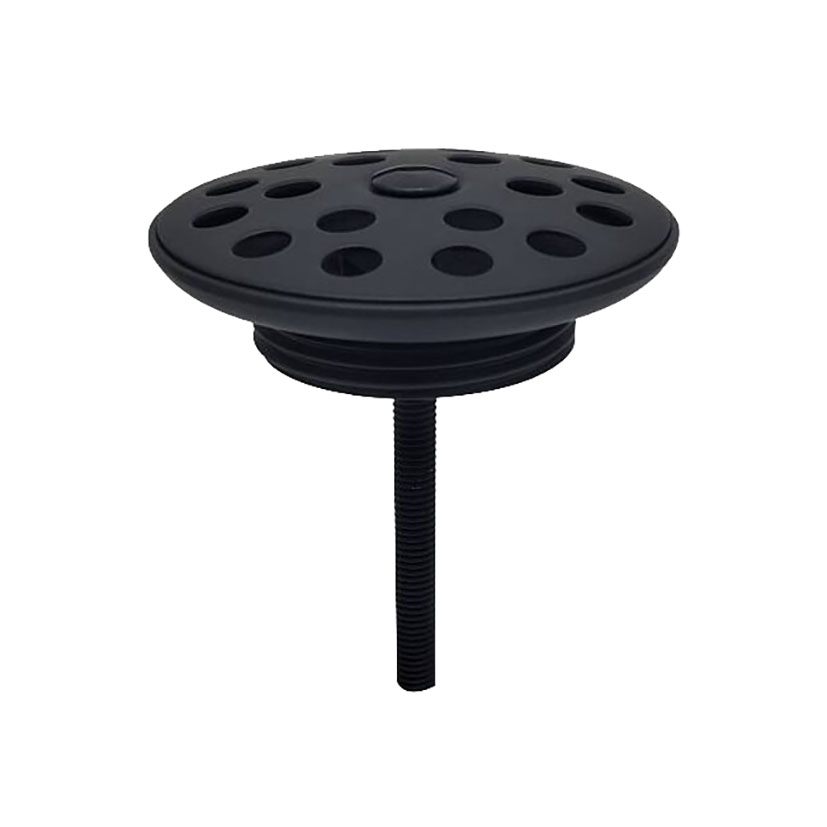 Productfoto Korv open afvoerplug rooster 5/4" mat zwart 333503