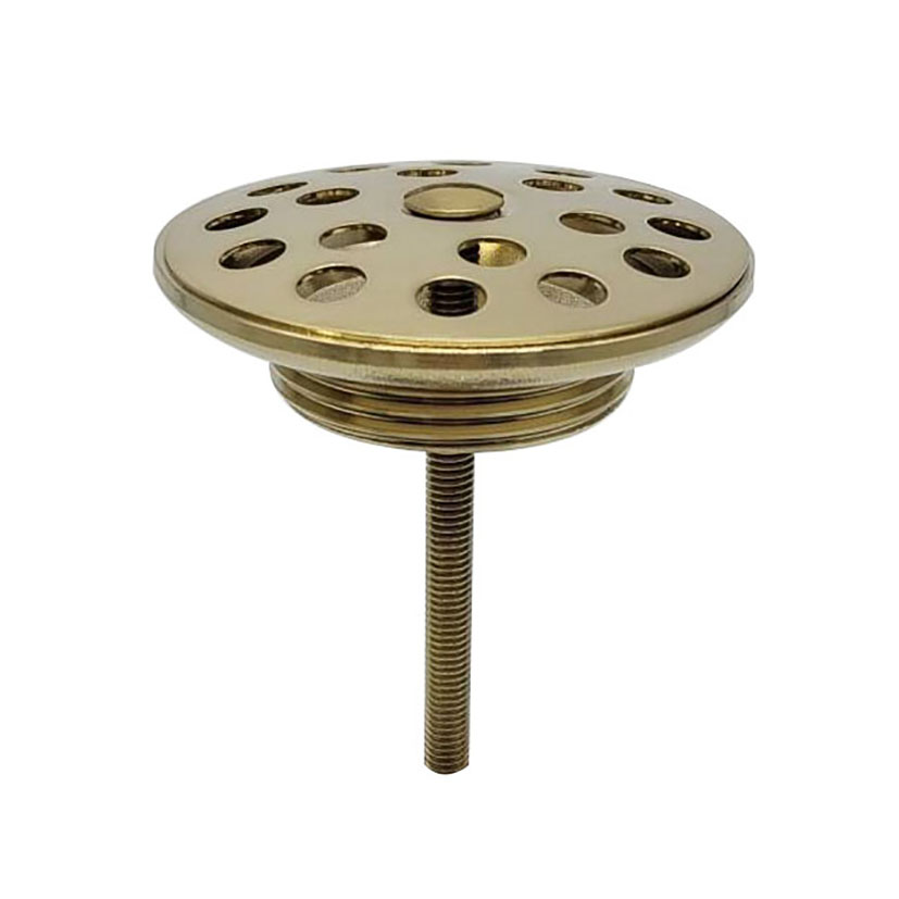 Productfoto Korv open afvoerplug rooster 5/4" geborsteld messing PVD 333510