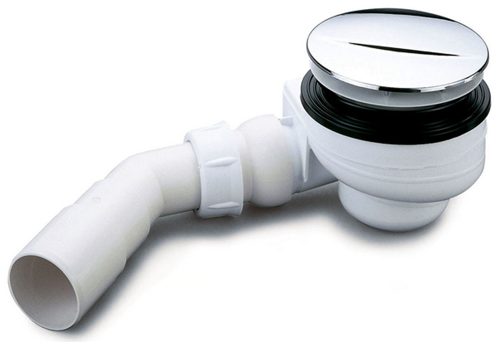 Productfoto Turboflow douchebaksifon voor afvoergat 90mm chroom 333529