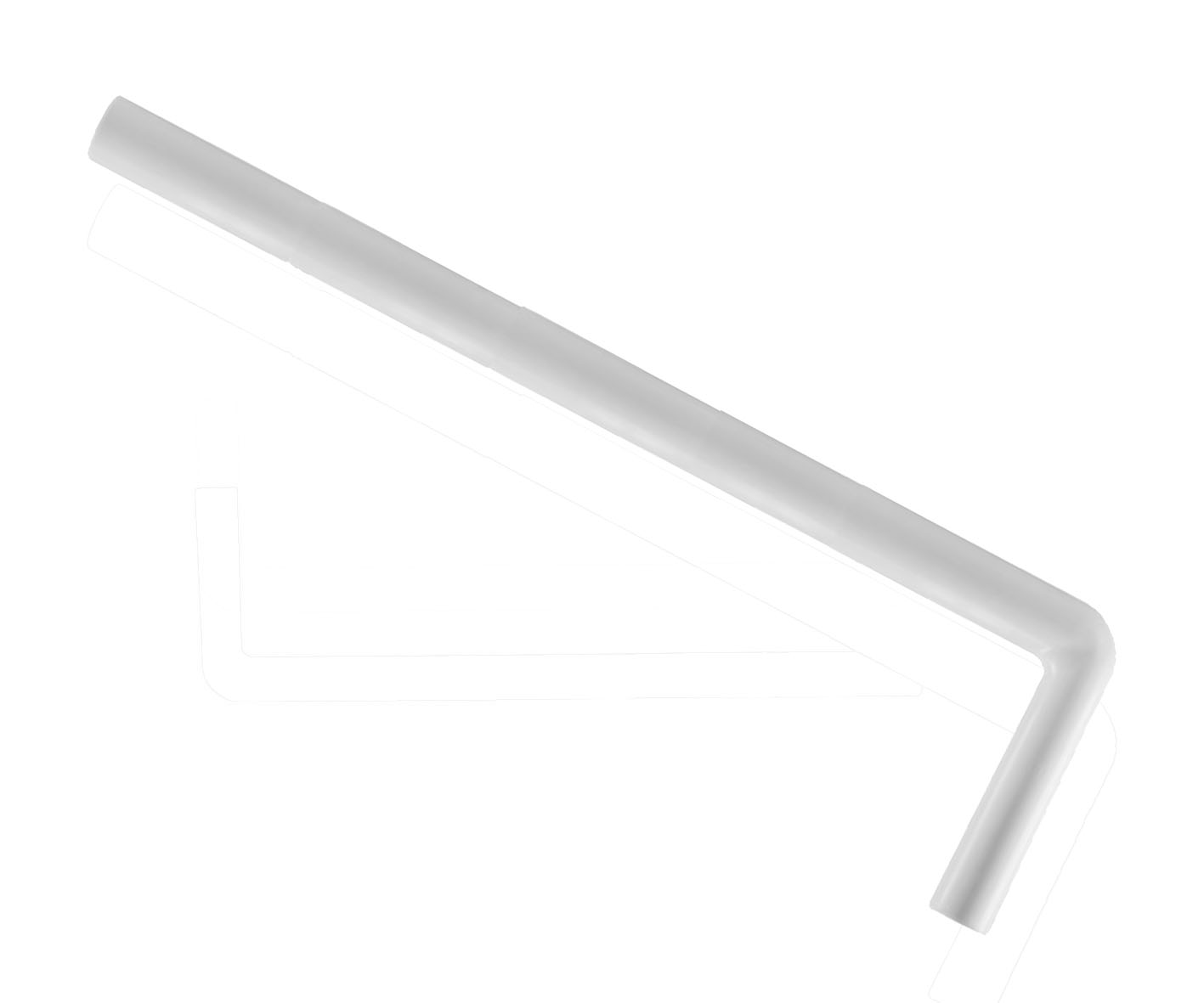 Productfoto Vloerbuis PVC 75 x 22 x 3.2 cm wit 333547