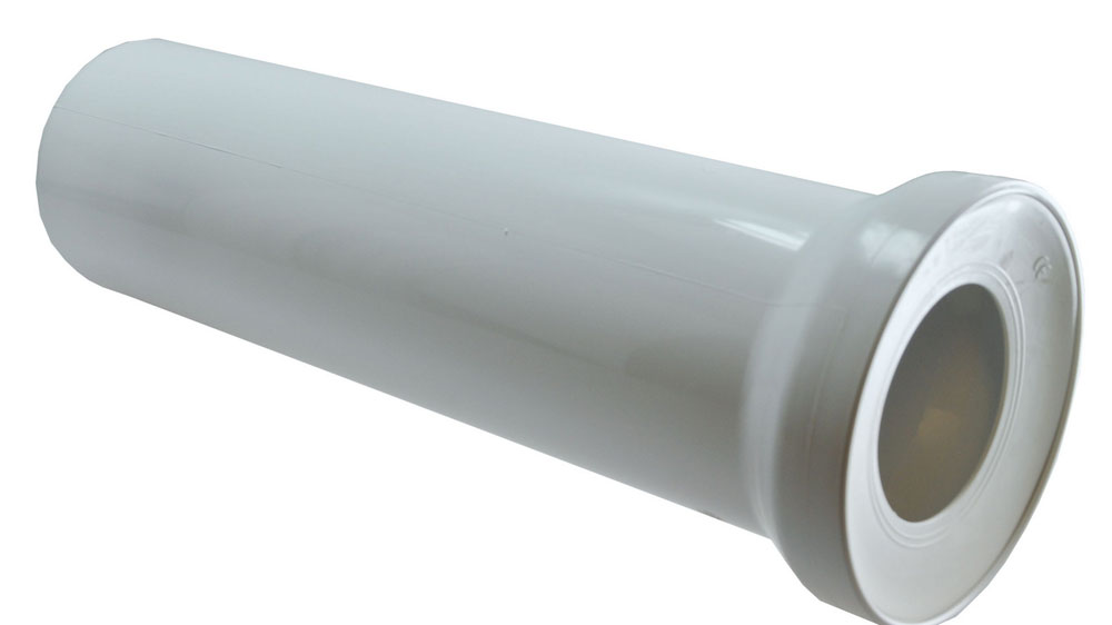Productfoto Abu closetaansluiting recht 110mm x 400mm wit 333747