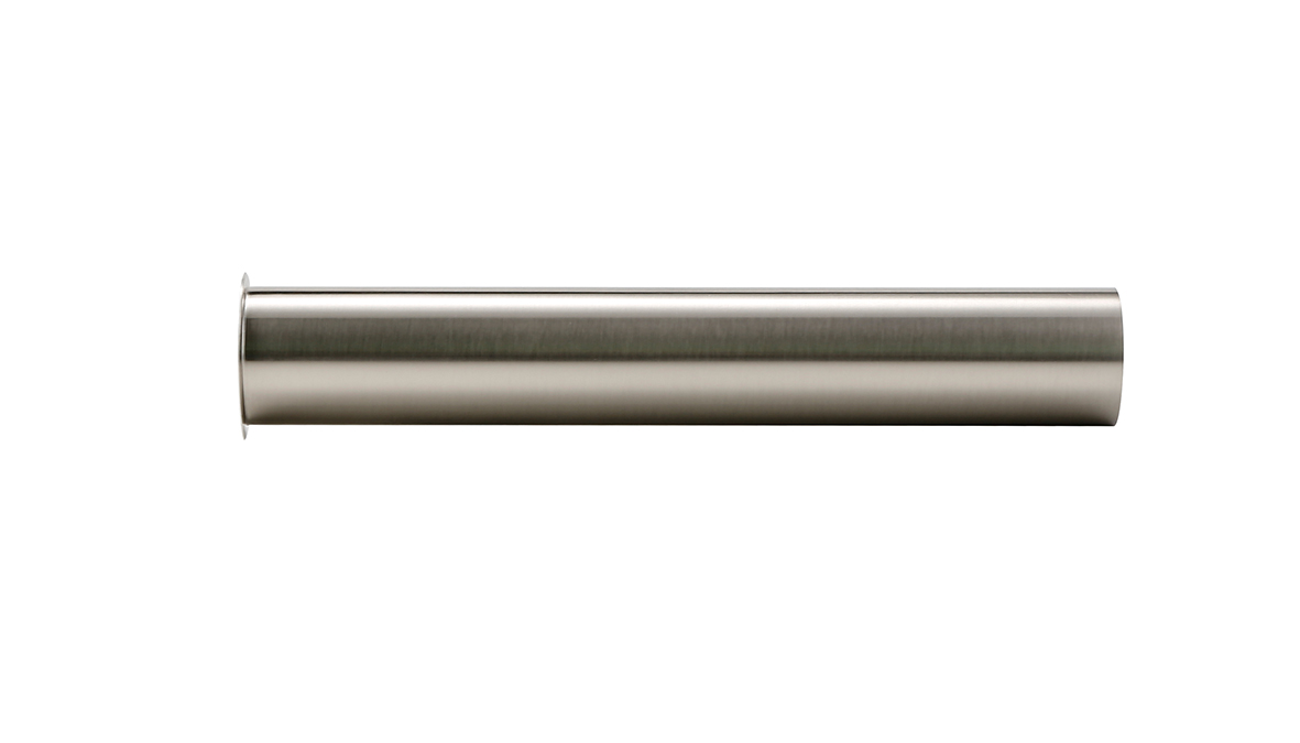 Productfoto UniMatch sifon verlengbuis 20 cm met kraag geborsteld staal 333955