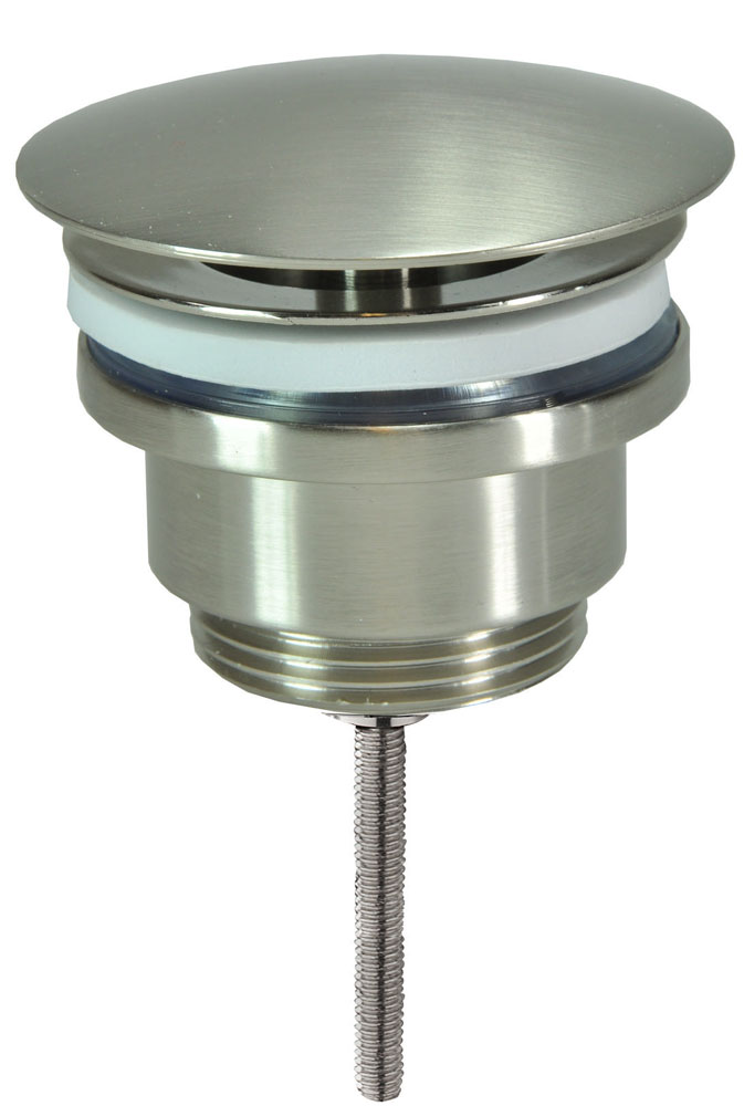 Productfoto UniMatch open afvoerplug 5/4'' geborsteld staal 334399