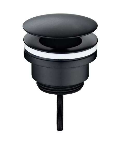 Productfoto UniMatch open afvoerplug 5/4'' mat zwart 334419