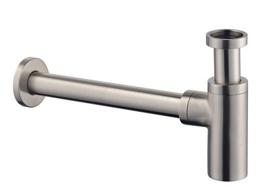 Productfoto UniMatch wastafelsifon 5/4" x 32 mm geborsteld staal 334426