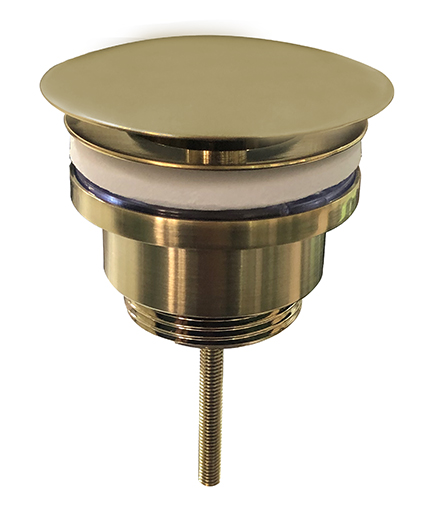 Productfoto UniMatch open afvoerplug 5/4'' geborsteld messing PVD 334459