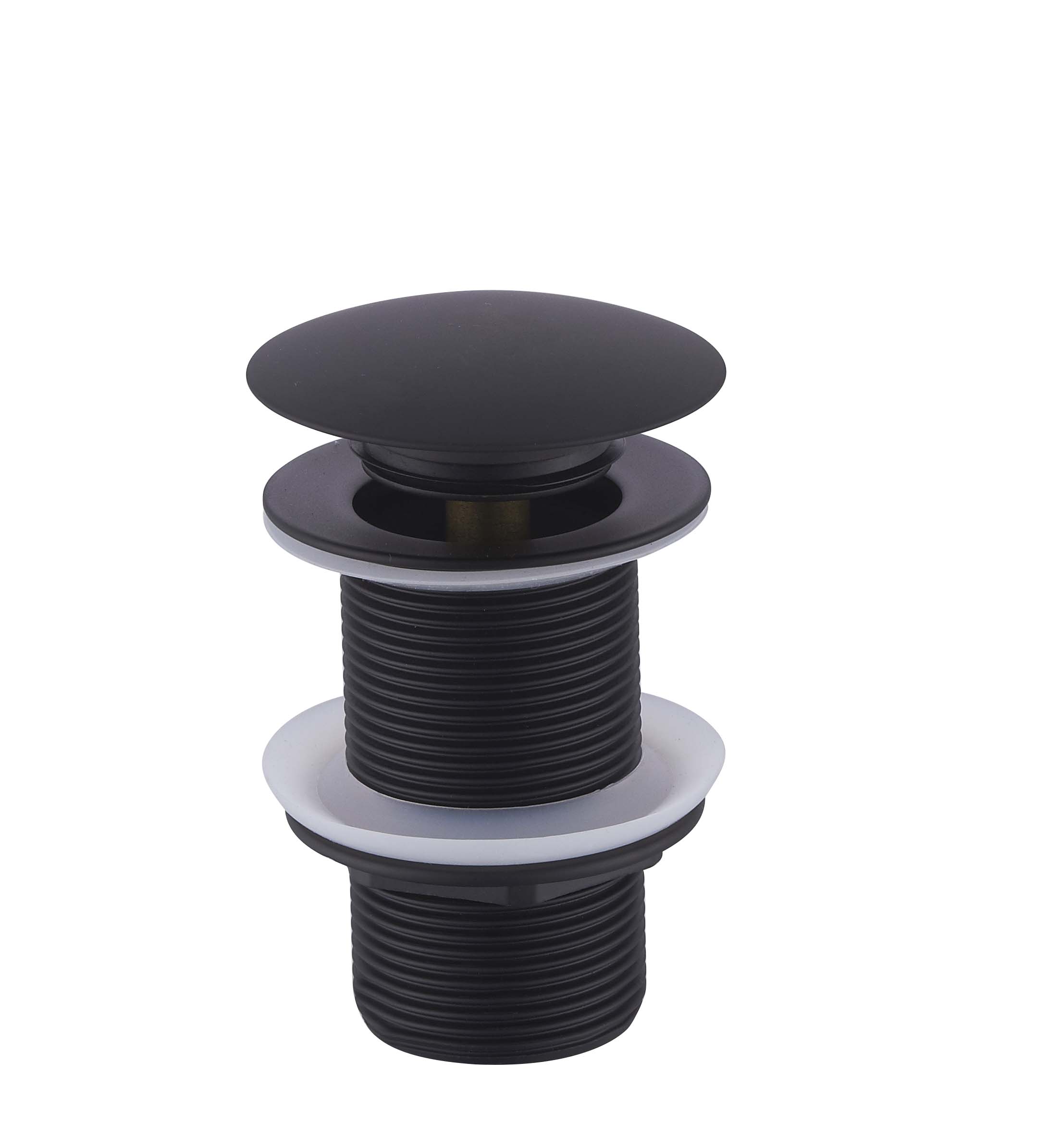 Productfoto UniMatch clickwaste afvoerplug verlengd 5/4" mat zwart 334473