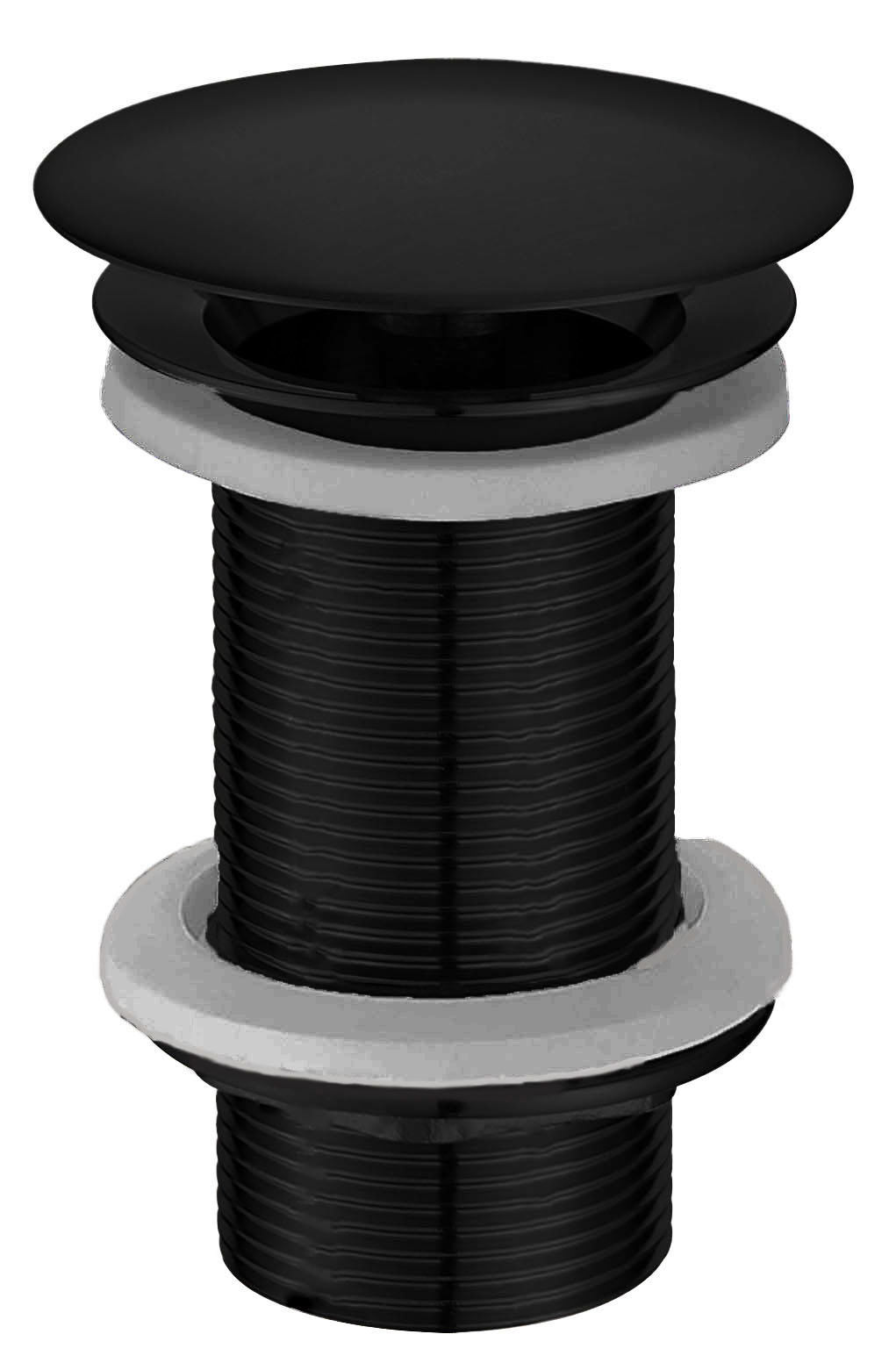 Productfoto UniMatch open afvoerplug verlengd 5/4" mat zwart 334478