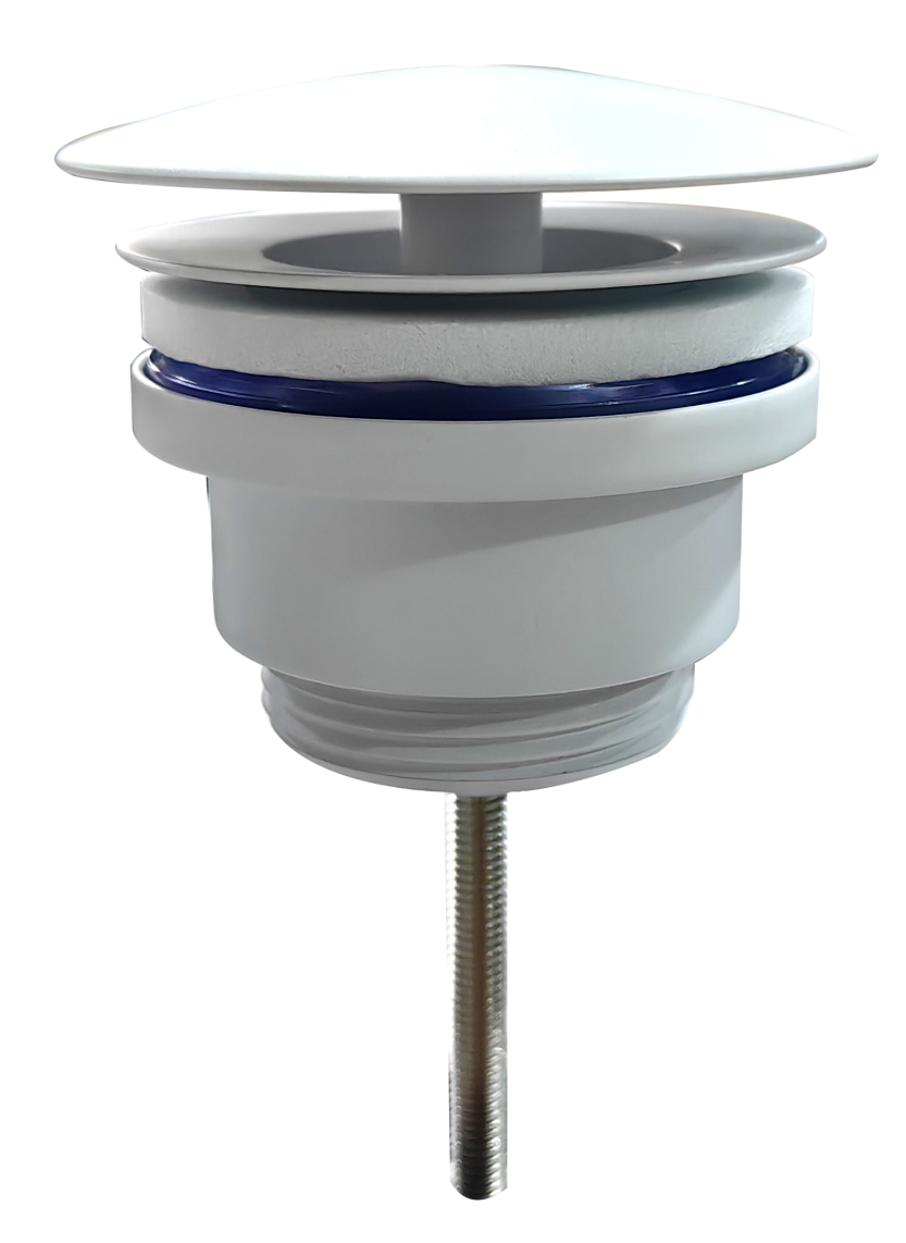 Productfoto UniMatch open afvoerplug 5/4''glans wit 334493