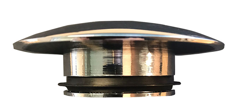 Productfoto UniMatch afdekkap voor clickwaste afvoerplug  5/4" chroom 336001