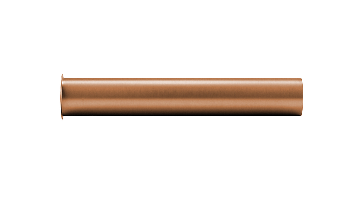 Productfoto UniMatch sifon verlengbuis 20 cm met kraag geborsteld brons koper PVD 336955