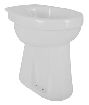 Productfoto Toiletpot verhoogd staand AO 46 x 46 cm glans wit 363580