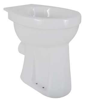 Productfoto Toiletpot verhoogd staand PK 46 x 46 cm glans wit 363581