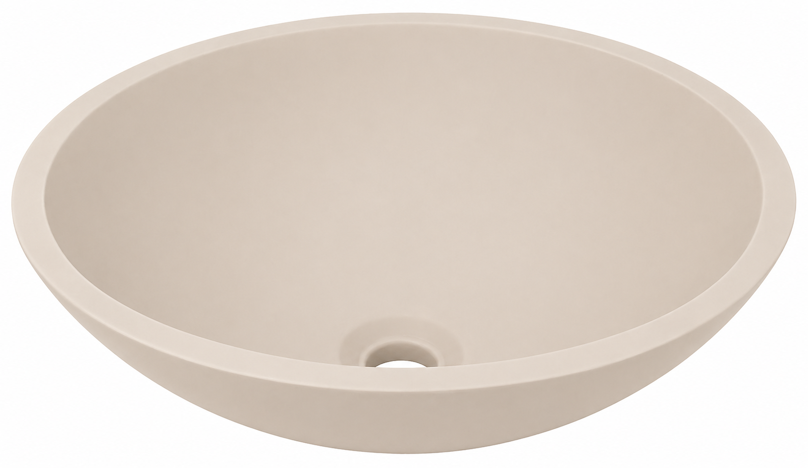 Productfoto Valerie waskom rond 43 x 13 cm solid surface beige 364054