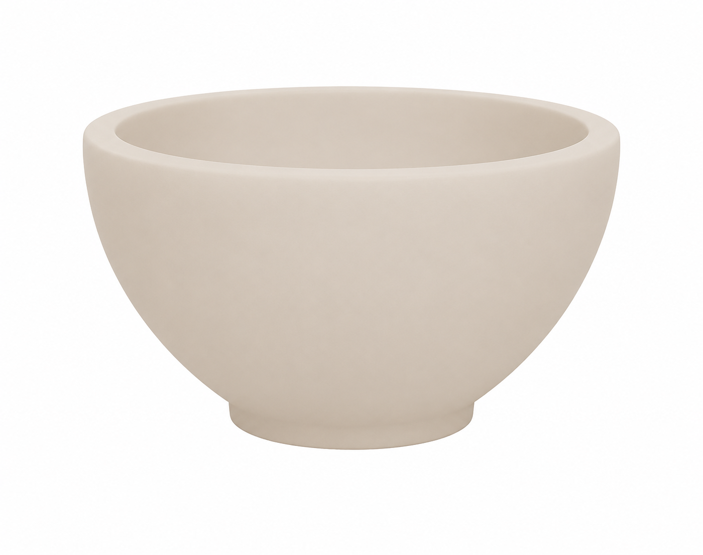 Productfoto Tessa waskom rond 20 x 11 cm solid surface beige 364060