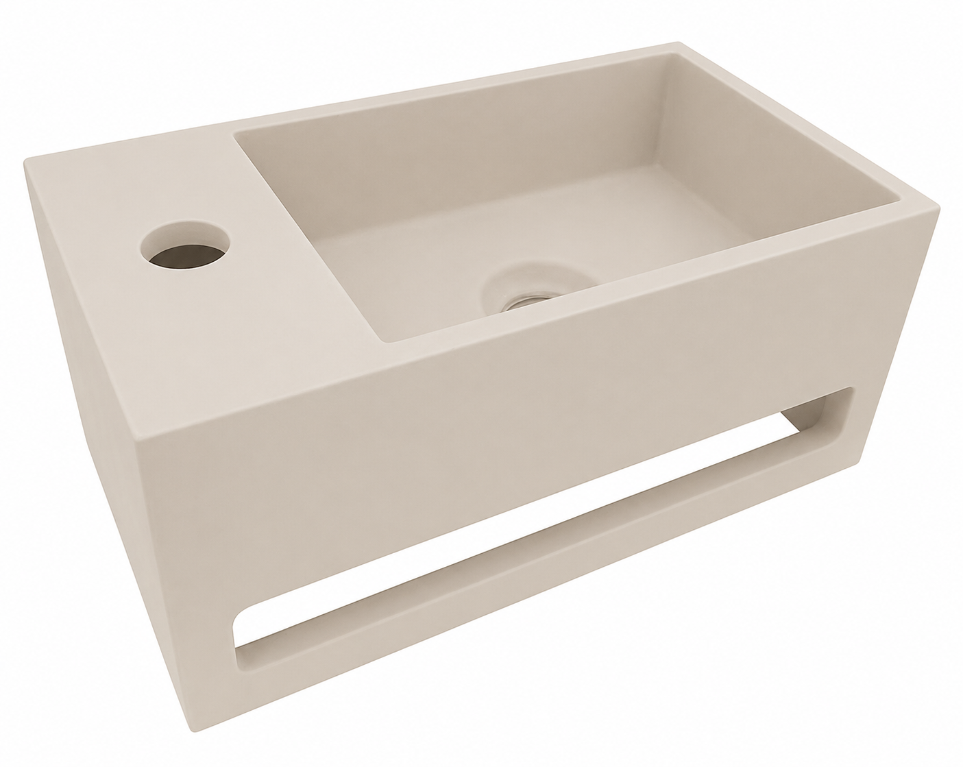 Productfoto Julia fontein links 35 x 20 x 16 cm solid surface beige 364064