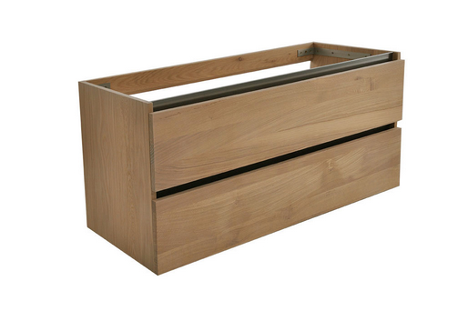 Productfoto OAK onderkast met 2 laden 2 uitsparingen 120 x 46 cm eik 383593