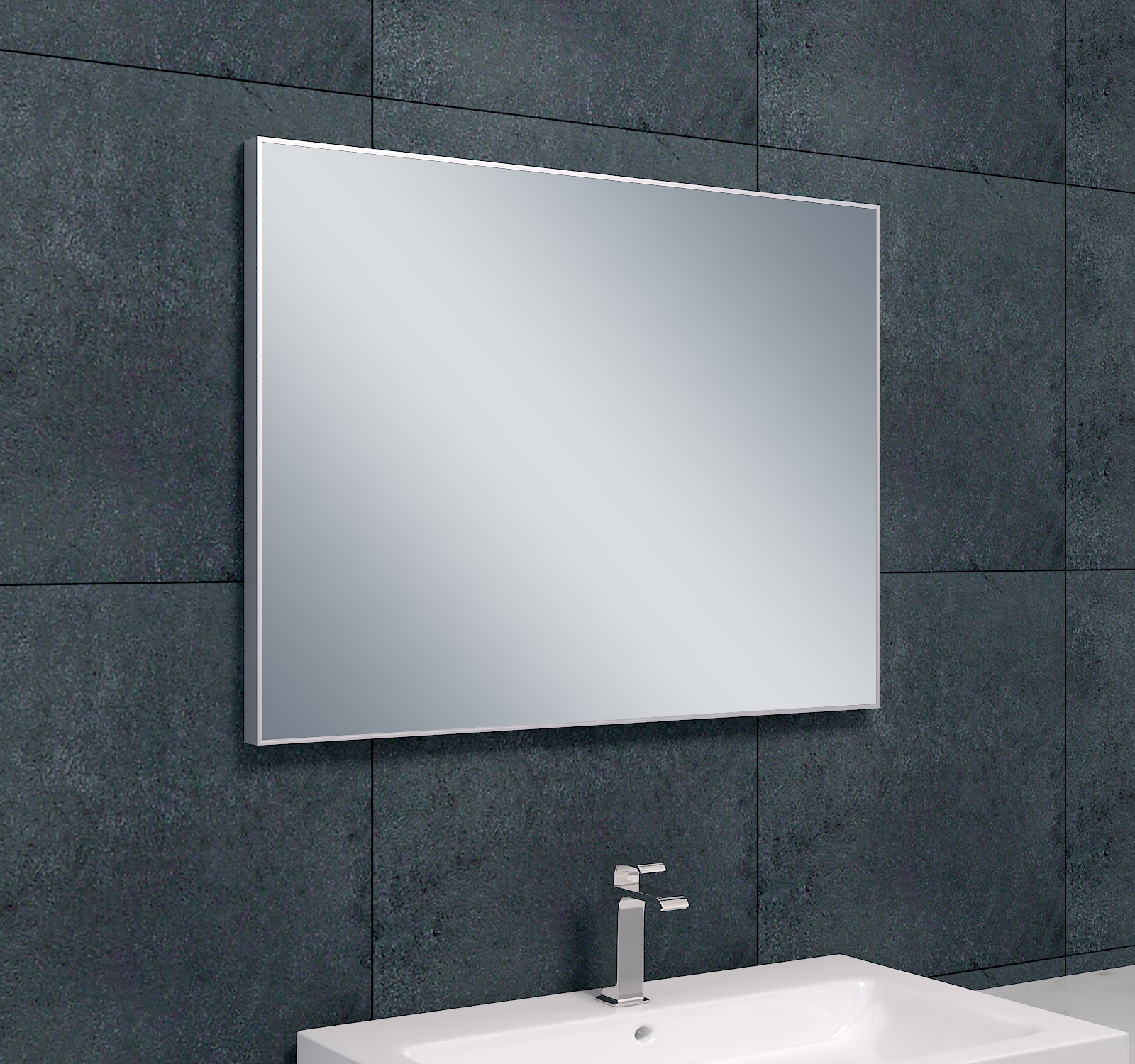 Productfoto Serra spiegel rechthoek met lijst 80 x 60 x 2