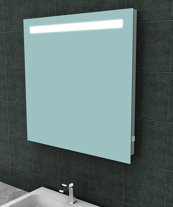 Productfoto Tigris spiegel vierkant met LED en stopcontact 80 x 80 cm 383841