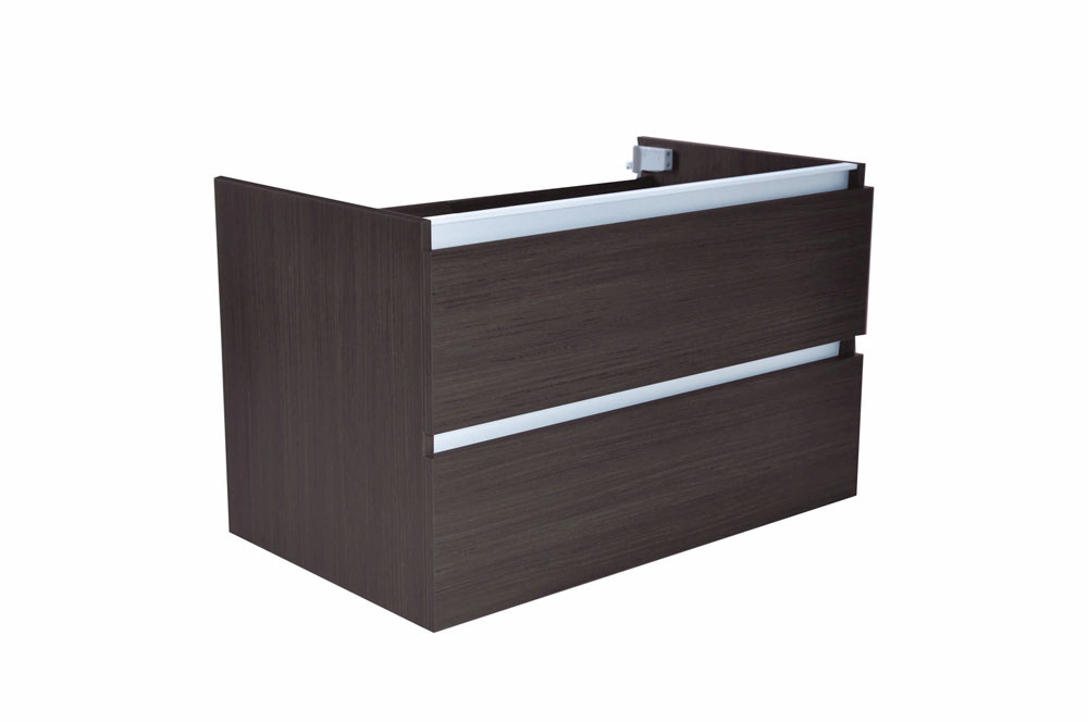 Productfoto Vision onderkast met 2 laden 80 x 46 cm houtnerf grijs 383906