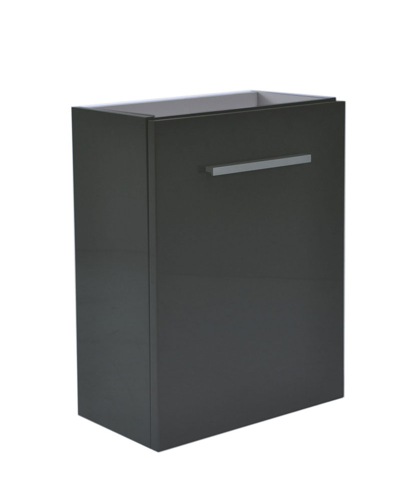 Productfoto Zenti fonteinkast 40 x 22 cm hoogglans grijs 383942