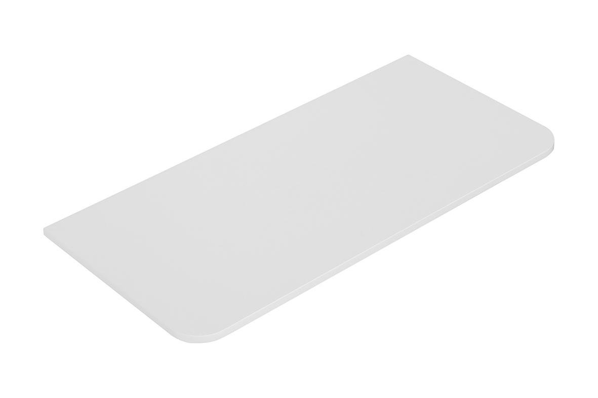 Productfoto Novira topblad afgeronde hoeken 100 x 48 cm mat wit 383969