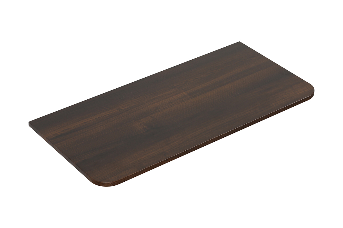 Productfoto Sulora topblad afgeronde hoeken 100 x 48 cm walnoot 383995
