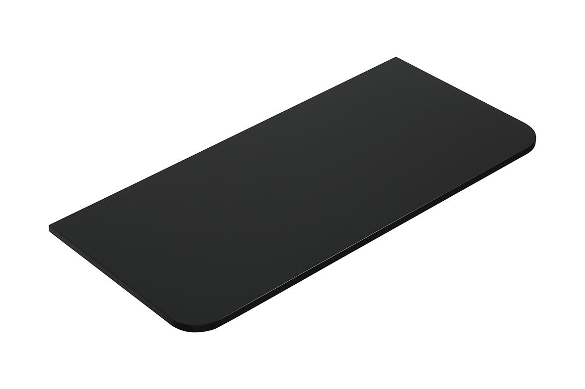 Productfoto Sulora topblad afgeronde hoeken 100 x 48 cm mat zwart 383996