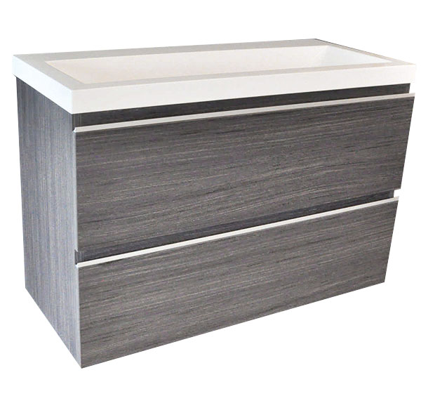 Productfoto Shall onderkast 80 x 36 cm houtnerf grijs 384032