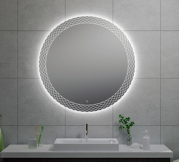 Productfoto Deco spiegel rond met LED
