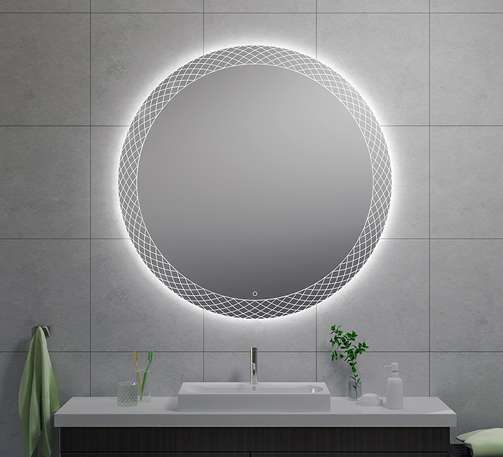 Productfoto Deco spiegel rond met LED