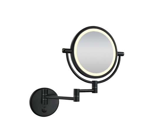 Productfoto Wandscheerspiegel LED mat zwart 384140