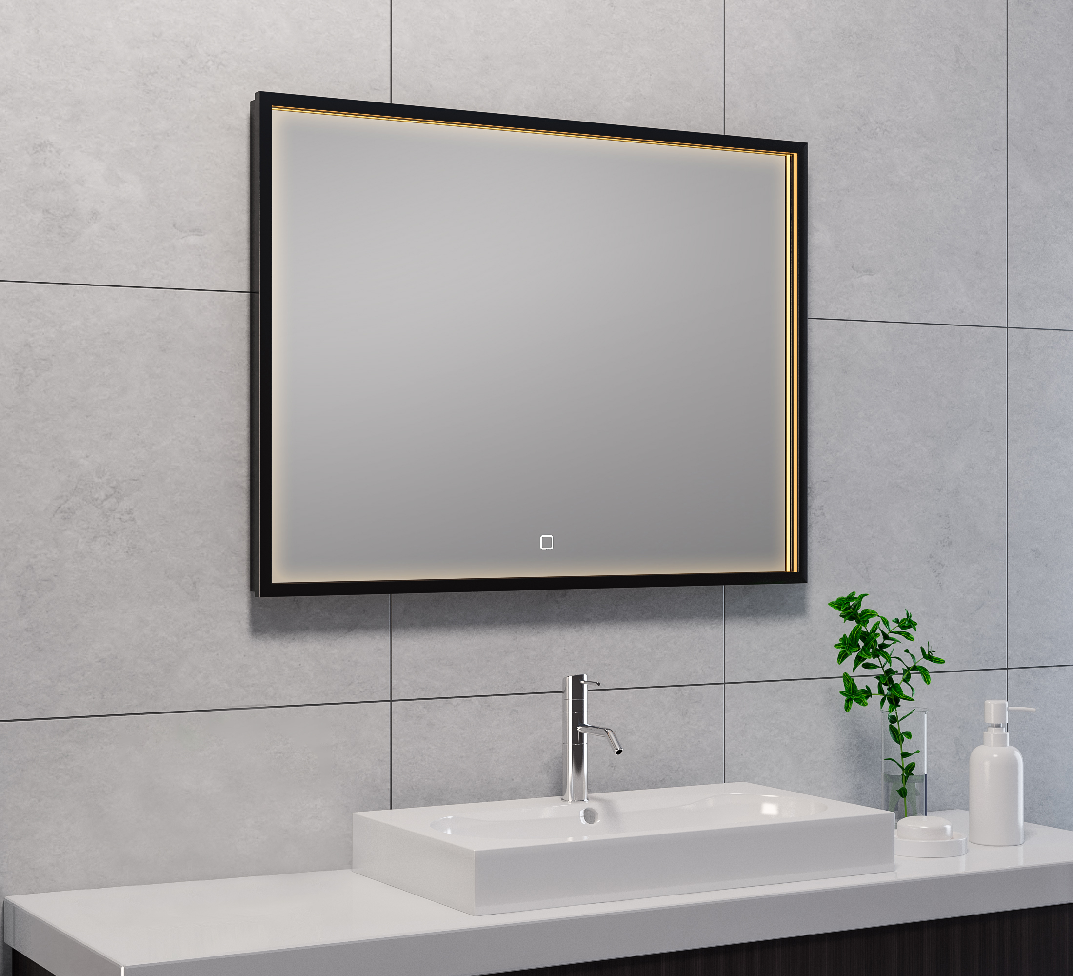 Productfoto Avi spiegel rechthoek met LED